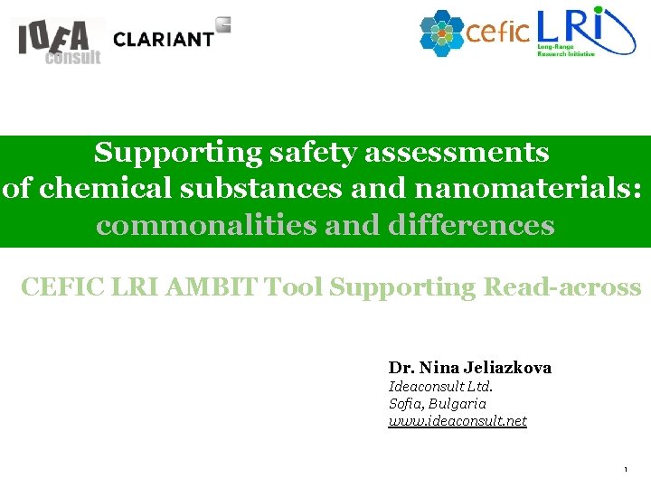 Supporting safety assessments of chemical substances and nanomaterials: commonalities and differences CEFIC LRI AMBIT