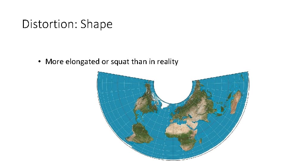 Distortion: Shape • More elongated or squat than in reality 