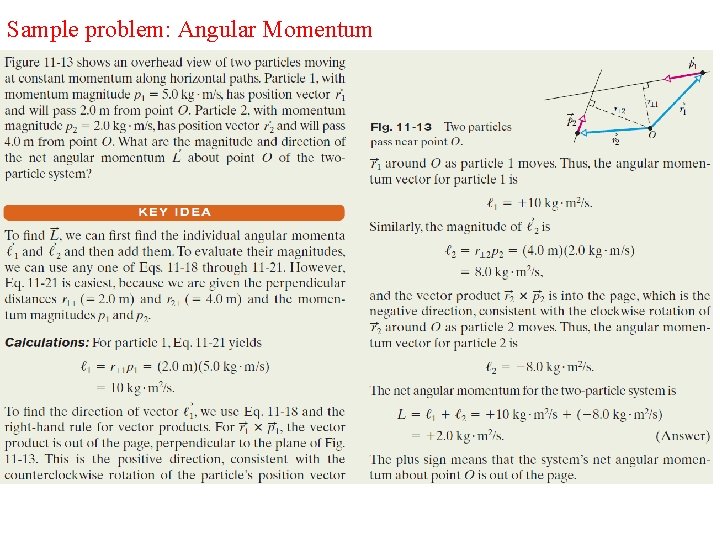 Sample problem: Angular Momentum 