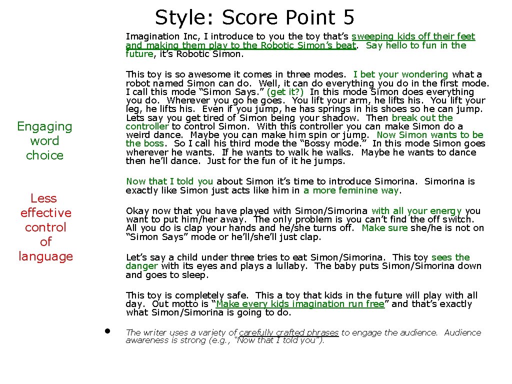 Style: Score Point 5 Imagination Inc, I introduce to you the toy that’s sweeping