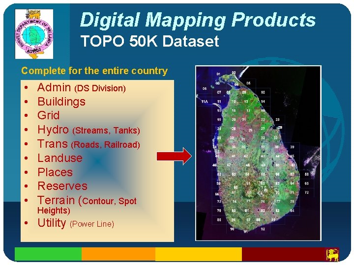 Company LOGO Digital Mapping Products TOPO 50 K Dataset Complete for the entire country