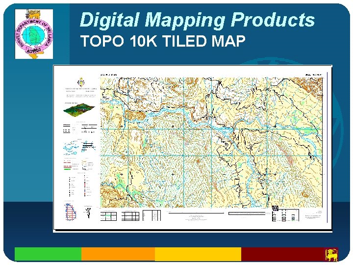 Company LOGO Digital Mapping Products TOPO 10 K TILED MAP 