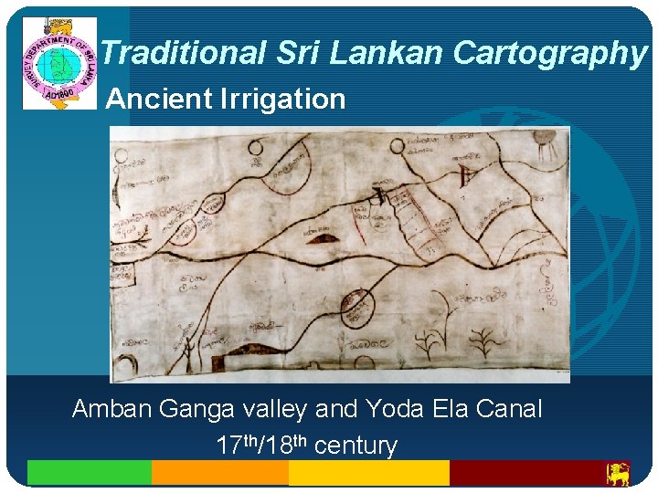 Company LOGOTraditional Sri Lankan Cartography Ancient Irrigation Amban Ganga valley and Yoda Ela Canal