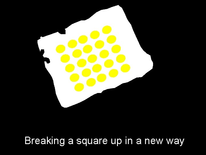 Breaking a square up in a new way 