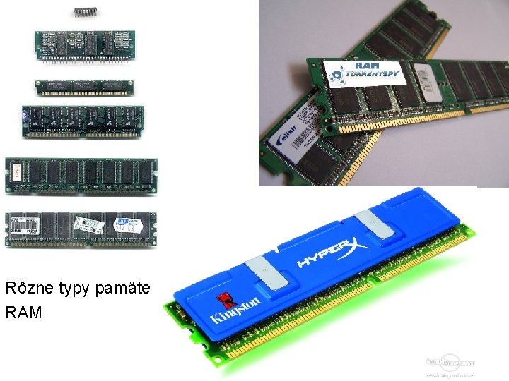 Rôzne typy pamäte RAM 
