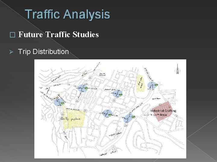 Traffic Analysis � Future Traffic Studies Ø Trip Distribution 