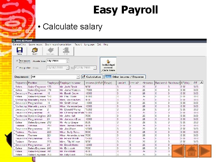 Easy Payroll • Calculate salary 