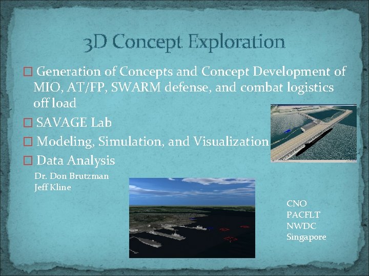 3 D Concept Exploration � Generation of Concepts and Concept Development of MIO, AT/FP,