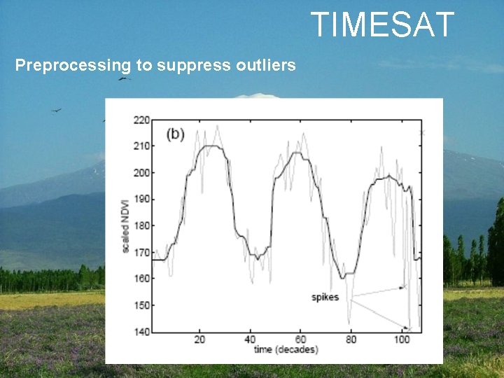 TIMESAT Preprocessing to suppress outliers 