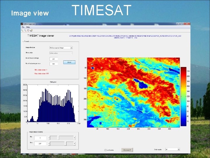 Image view TIMESAT 