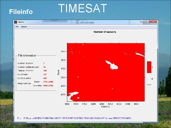 Fileinfo TIMESAT 