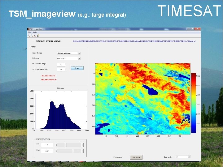 TSM_imageview (e. g. : large integral) TIMESAT 