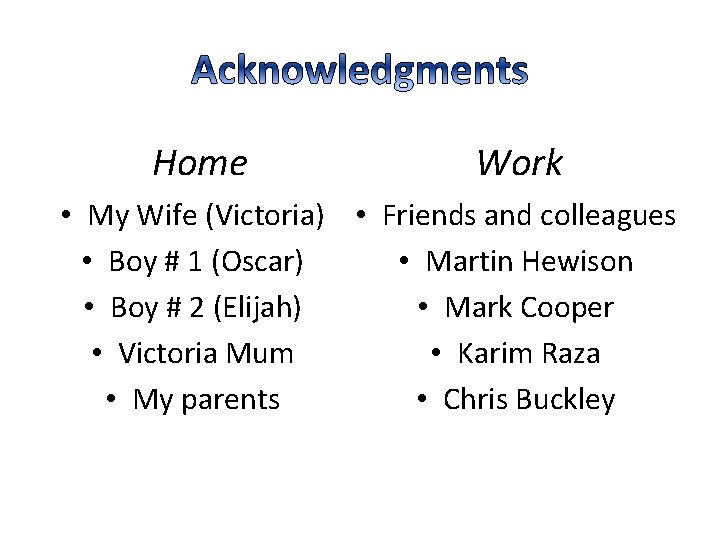 Home Work • My Wife (Victoria) • Friends and colleagues • Boy # 1 Home Work • My Wife (Victoria) • Friends and colleagues • Boy # 1
