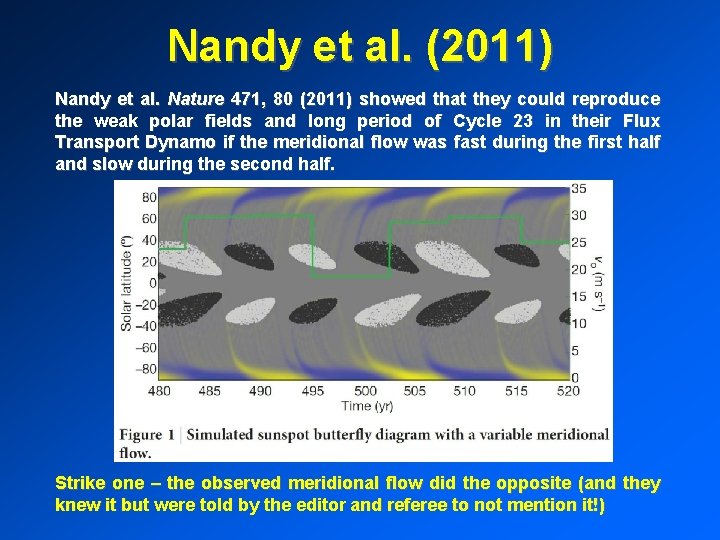 Nandy et al. (2011) Nandy et al. Nature 471, 80 (2011) showed that they