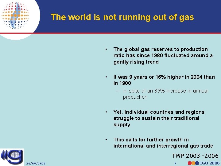The Future Supply of Natural Gas Key Trends