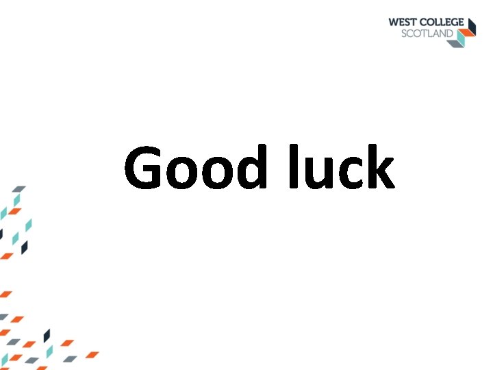 Good luck 