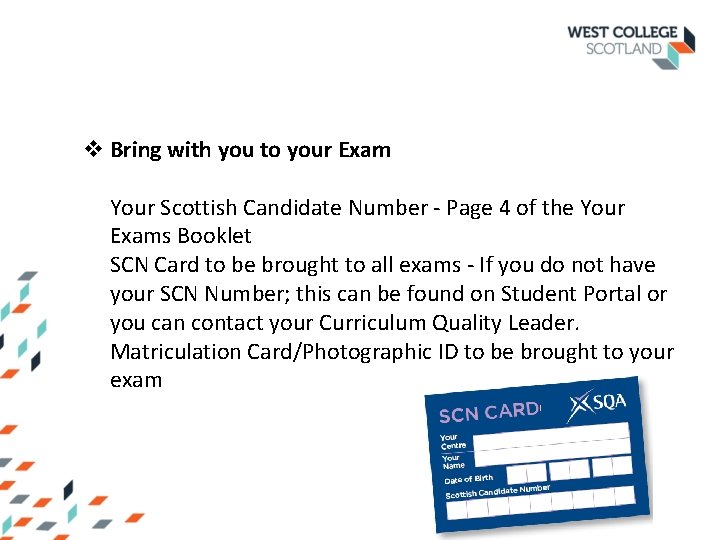 v Bring with you to your Exam Your Scottish Candidate Number - Page 4
