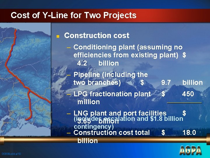 Cost of Y-Line for Two Projects n Construction cost – Conditioning plant (assuming no