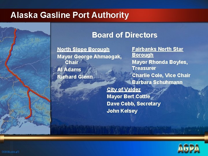 Alaska Gasline Port Authority Board of Directors Fairbanks North Star Borough Mayor Rhonda Boyles,