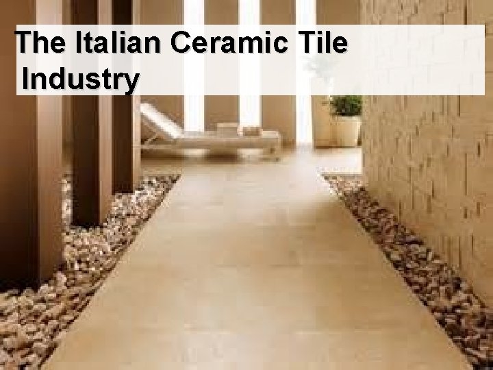 The Italian Ceramic Tile Industry 25 