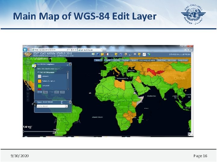 Main Map of WGS-84 Edit Layer 9/30/2020 Page 16 