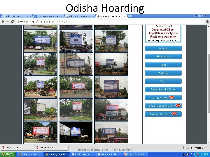 Odisha Hoarding pkachare@gmail. com - 04 th Nov 2014 