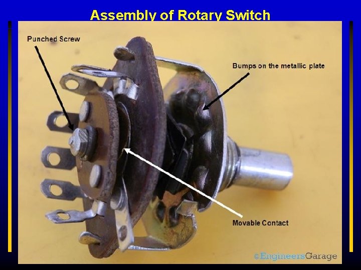 Assembly of Rotary Switch 