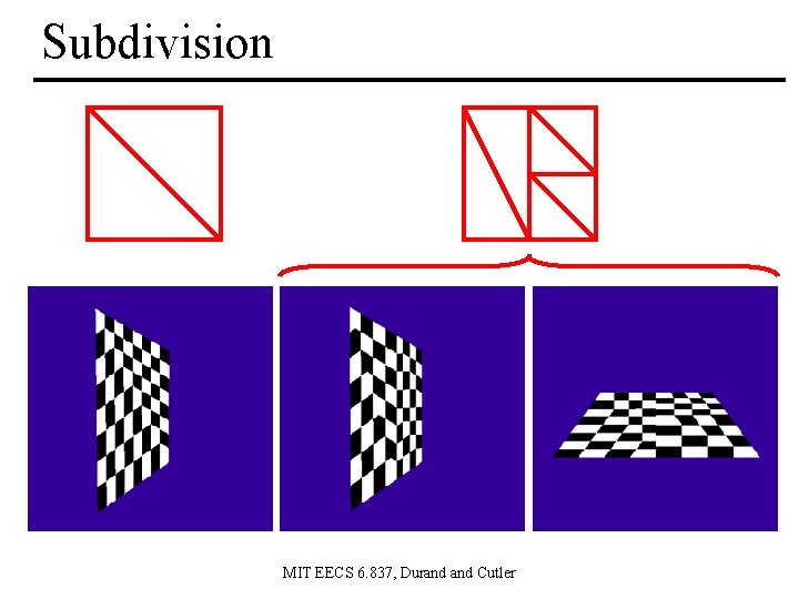 Subdivision MIT EECS 6. 837, Durand Cutler 