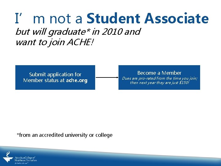 I’m not a Student Associate but will graduate* in 2010 and want to join