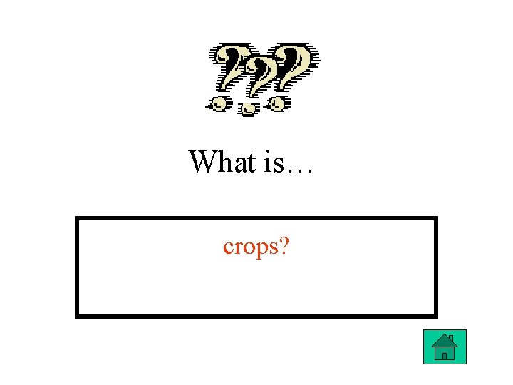 What is… crops? 