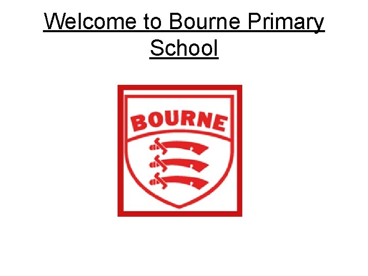 Welcome to Bourne Primary School 