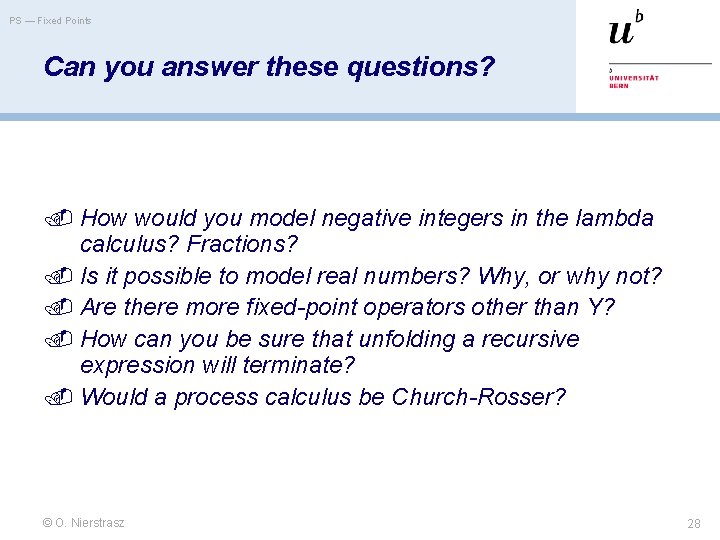 PS — Fixed Points Can you answer these questions? How would you model negative