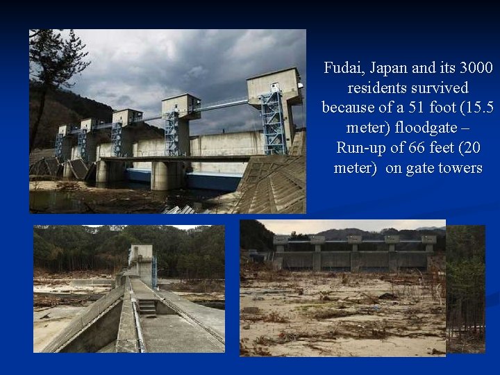 Fudai, Japan and its 3000 residents survived because of a 51 foot (15. 5