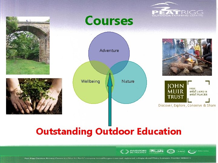 Courses Adventure Wellbeing Nature Discover, Explore, Conserve & Share Outstanding Outdoor Education 