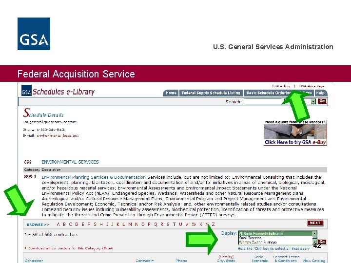 U. S. General Services Administration Federal Acquisition Service 42 