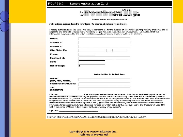 Copyright © 2009 Pearson Education, Inc. Publishing as Prentice Hall 28 