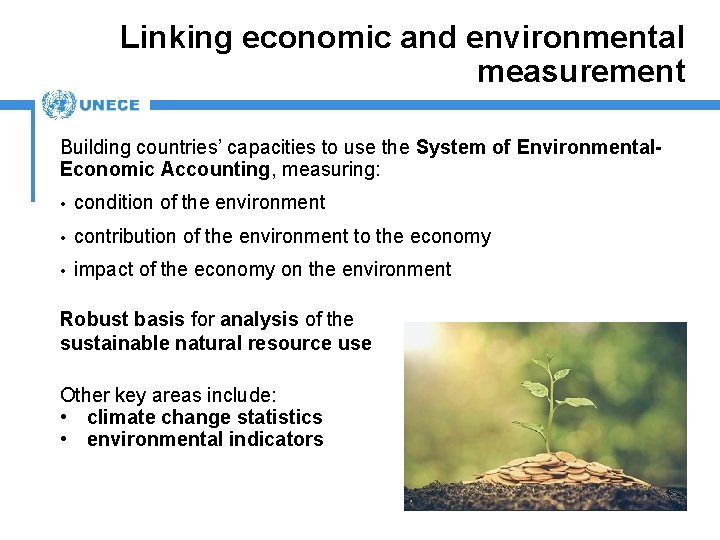 Linking economic and environmental measurement Building countries’ capacities to use the System of Environmental.