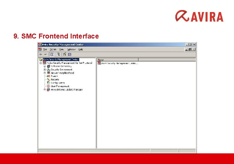 9. SMC Frontend Interface 
