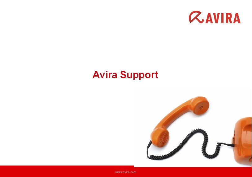 Avira Support www. avira. com 
