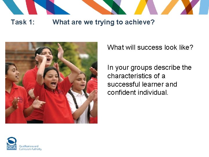 Task 1: What are we trying to achieve? What will success look like? In