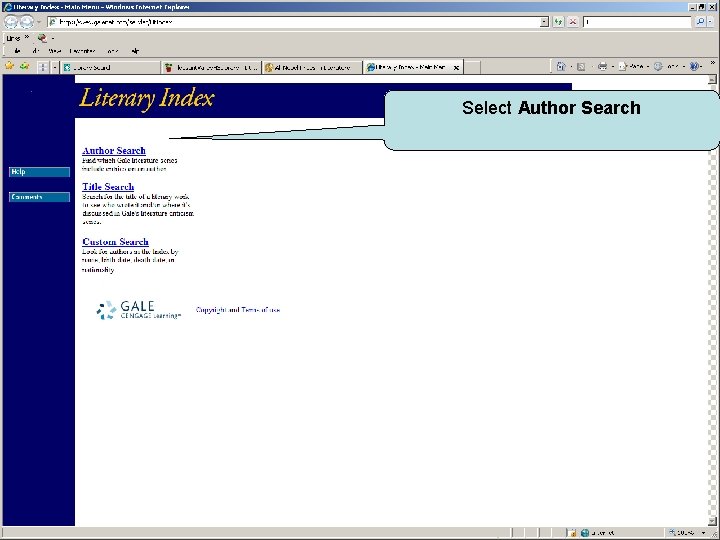 Select Author Search 