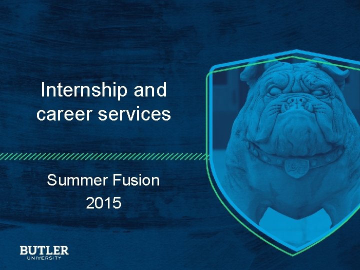 Internship and career services Summer Fusion 2015 