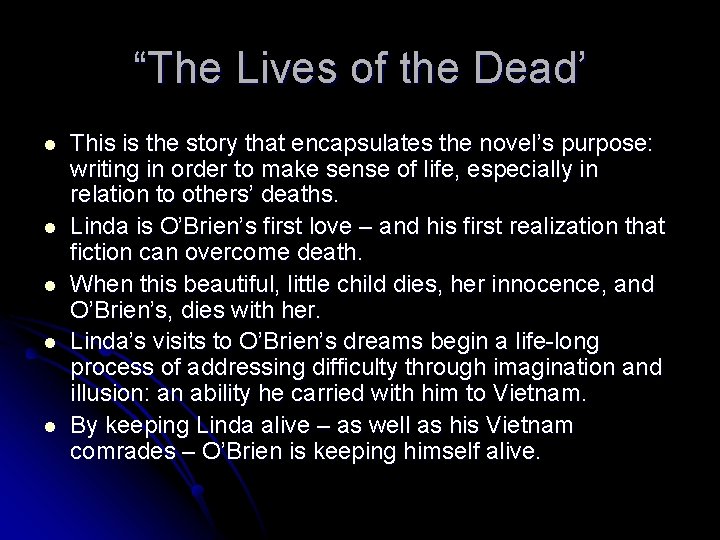 The Things They Carried Tim Obrien Final Presentation