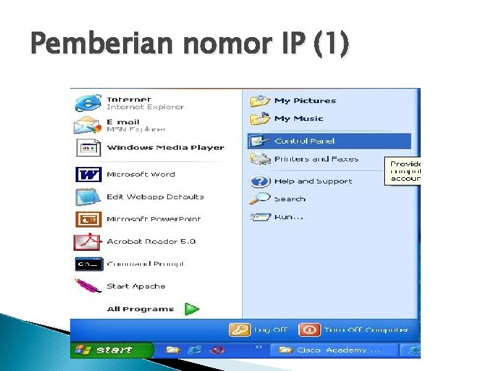 Pemberian nomor IP (1) 