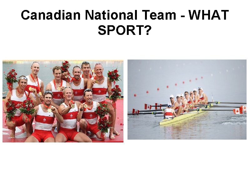 Canadian National Team - WHAT SPORT? 