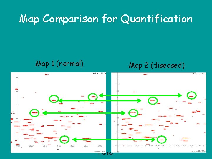 Map Comparison for Quantification Map 1 (normal) Map 2 (diseased) CSE 182 