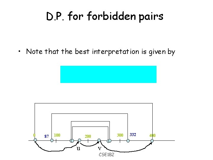 D. P. forbidden pairs • Note that the best interpretation is given by 0