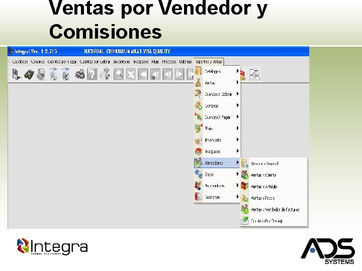 Ventas por Vendedor y Comisiones 