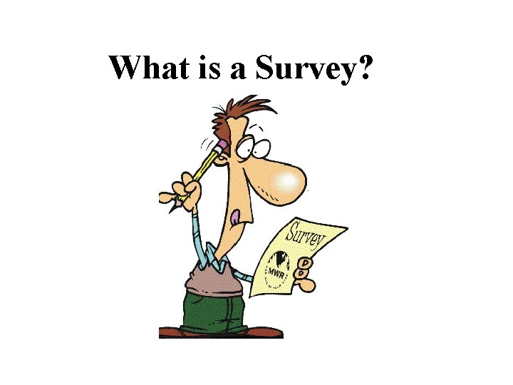 What is a Survey? 