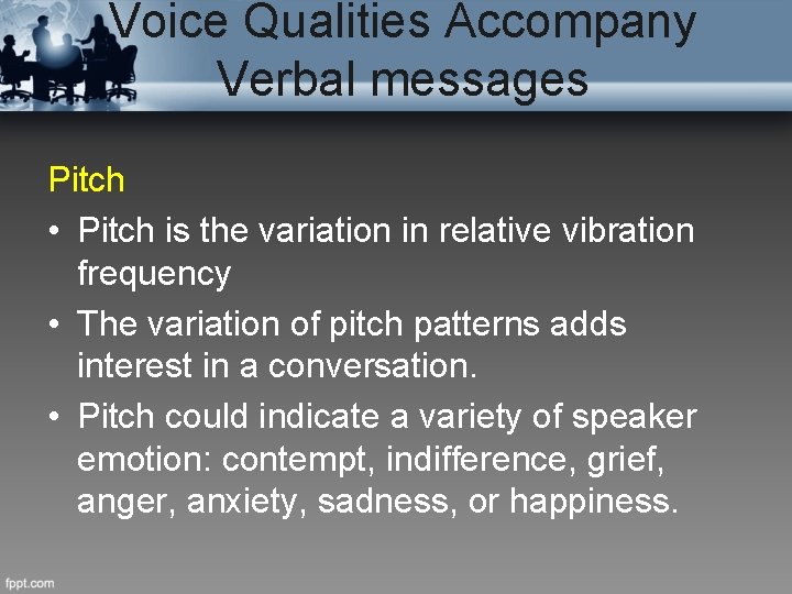 Chapter 3 Paralanguage Flavors the Verbal Mesage Objectives